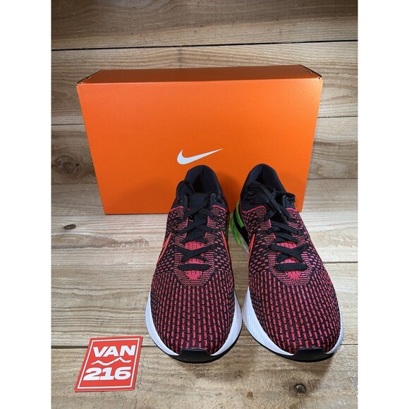 NEW SZ 11-13: Nike React Infinity Run Flyknit 3 'Black Siren Red' Running Shoes - Picture 2 of 8